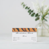 トラのプリントの名刺 名刺 (スタンド正面)