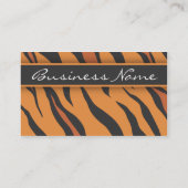 トラのプリントの名刺 名刺 (裏面)