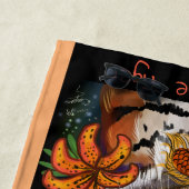 トラの中国人の(占星術の)十二宮図の年 ビーチタオル (インサイチュ)