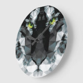 トラの円形の(大きい)柱時計 ラージ壁時計 (傾斜)