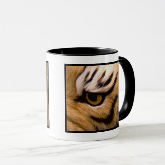 トラの写真のコーヒー・マグ マグカップ (正面右)