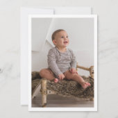 トラの写真の誕生日招待状 招待状 (裏面)