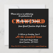 トラの卒業の発表 招待状 (裏面)