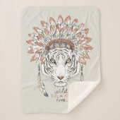 トラの原産のアメリカインディアンの責任者 シェルパブランケット (正面)