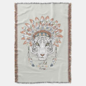 トラの原産のアメリカインディアンの責任者 スローブランケット (正面縦)