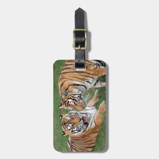 トラの友人009 ラゲッジタグ (正面縦)