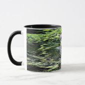 トラの反射のデジタル芸術のコーヒー・マグ マグカップ (左)