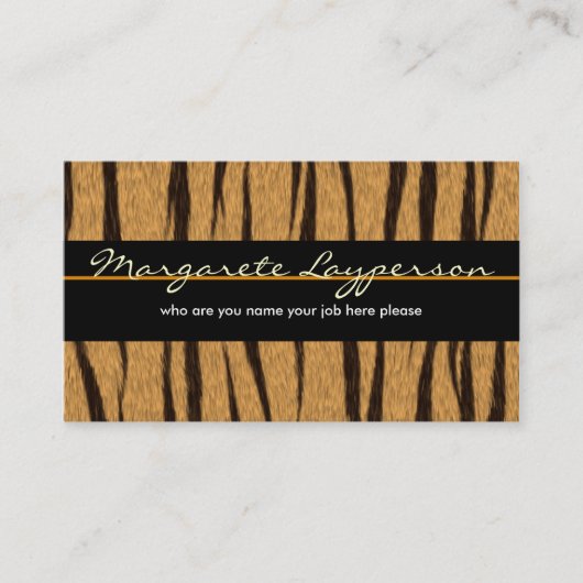 トラの名刺 名刺 (正面)