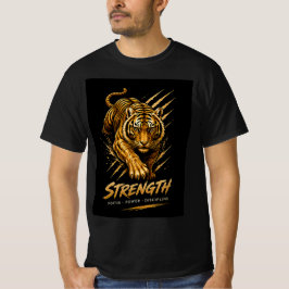 トラの強さ モチベーショナルアニマルTシャツ 🐯 Tシャツ