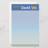 トラの文房具 便箋 (正面/裏面)