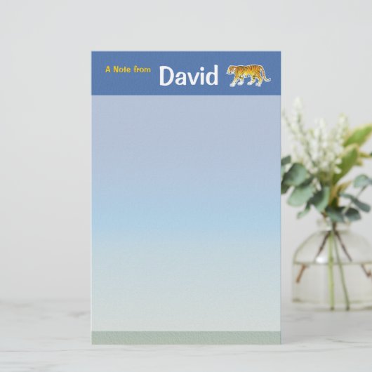 トラの文房具 便箋 (スタンド正面)