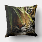 トラの正方形の装飾用クッション クッション (裏面)