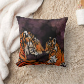 トラの母親 クッション (ブランケット)