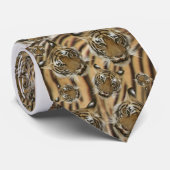 トラの毛皮のタイ ネクタイ (ロール)