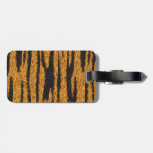 トラの毛皮のデザイン ラゲッジタグ (裏面横)