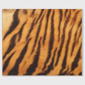 トラの毛皮の皮のプリントパターン ラッピングペーパー (フラット)