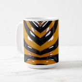 トラの毛皮プリント コーヒーマグカップ (正面左)