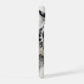 トラの水墨画 iPhone 15ケース (右側面)