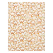 トラの水彩画はパターンに直面します テーブルクロス (正面)