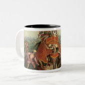 トラの狩り1892年(キャンバスの油) ツートーンマグカップ (正面左)