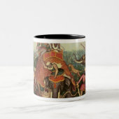 トラの狩り1892年(キャンバスの油) ツートーンマグカップ (中央)