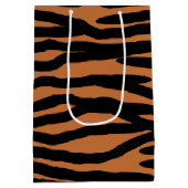 トラの皮パターン ミディアムペーパーバッグ (裏面)