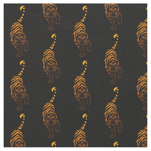 トラの種族につきまとうこと ファブリック (クローズアップ)
