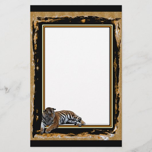 トラの紙 便箋 (正面)