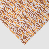 トラの縞模様の抽象的なパターン 薄葉紙 (詳細)