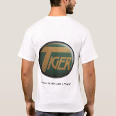 トラの航空機のTシャツ Tシャツ (裏面)