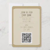 トラの花 招待QRコード 招待状 (裏面)