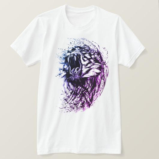 トラの芸術 Tシャツ (デザイン正面)