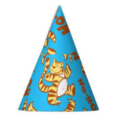 トラの赤ちゃんの漫画: 面白いシームレス パーティーハット (左)