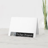 トラの雪の天使のクリスマスカード シーズンカード (裏面)