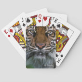 トラの頭部および顔 トランプ (裏面)