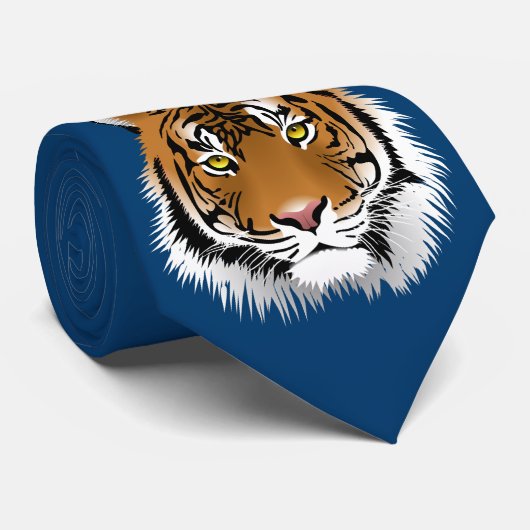 トラの頭部 ネクタイ (ロール)
