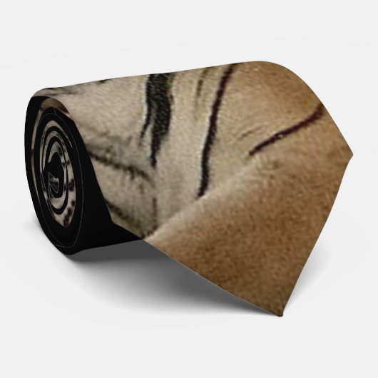 トラの顔のタイ ネクタイ (ロール)