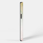 トラの顔のマーブル背景 iPhoneケース (右側面)