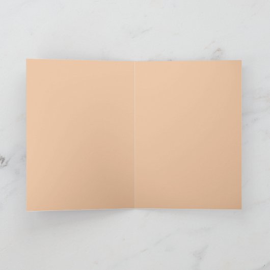 トラの顔の挨拶状 カード (内部)