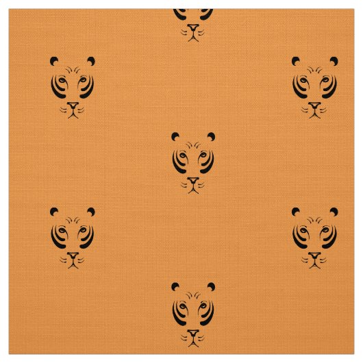 トラの顔 ファブリック (見本)