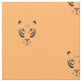 トラの顔 ファブリック (クローズアップ)