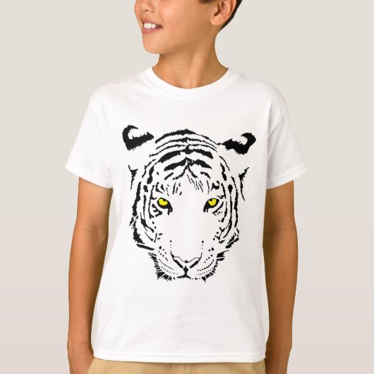 トラの顔 - Tシャツ (正面)