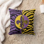 トラの(紋章の)フラ・ダ・リの装飾用クッション クッション (ブランケット)