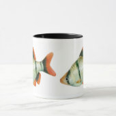 トラのBarbのアクアリウムの魚のマグ マグカップ (中央)