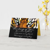 トラのEYE'S_ カード (黄色い花)