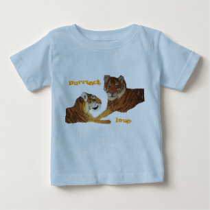 トラのPurrfect愛 ベビーTシャツ