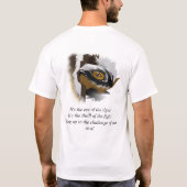 トラのTシャツの目 Tシャツ (裏面)