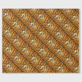 トラは縞で飾ります ラッピングペーパー (フラット)