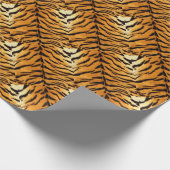 トラは縞で飾ります ラッピングペーパー (角)