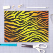 トラは縞で飾ります 薄葉紙 (クラフト)